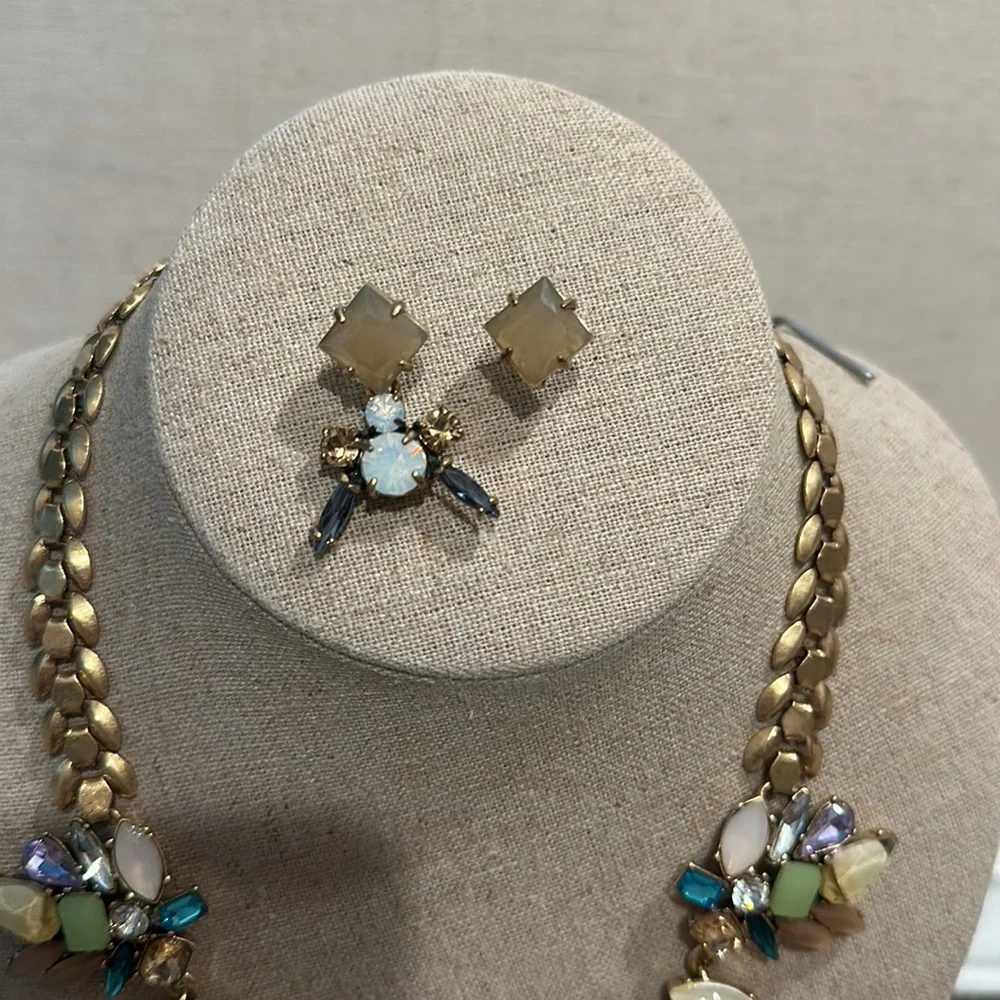 Stella and Dot Pastel Necklace and Earrings Set - Picture 4 of 6